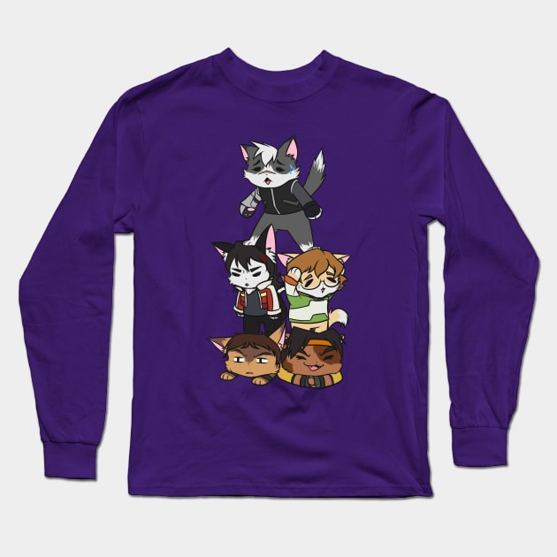 Forming Voltron: Are we doing this correctly? Long Sleeve T-Shirt by hellotwinsies